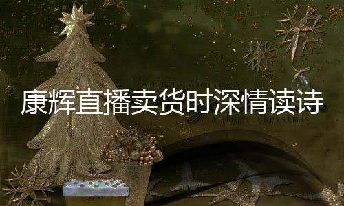 当场情读卖货发音直播纠李佳琦康辉时深诗